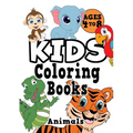 Kids Coloring Books Ages 4-8: ANIMALS. Fun, easy, cute, cool coloring animal activity workbook for boys & girls aged 4-6, 3-8, 3-5, 6-8