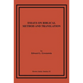 Essays on Biblical Method and Translation