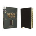 Nasb, the Grace and Truth Study Bible (Trustworthy and Practical Insights), Bonded Leather, Black, Red Letter, 1995 Text, Thumb Indexed, Comfort Print