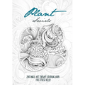 Plant Swirls Zentangle Art Therapy Coloring Book for Stress Relief: zentangle patterns coloring book Flowers Coloring Book relaxation