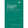 Argumentation Et Engagement Ontologique