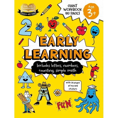 Help with Homework: 3+ Early Learning: Includes Letters, Numbers, Counting, Simple Math, and 10 Pages of Reward Stickers