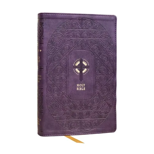 Nrsvce Sacraments of Initiation Catholic Bible, Purple Leathersoft, Comfort Print