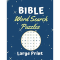 Bible Word Search Puzzles Large print: Puzzle game for adults and kids (8,5" x 11")