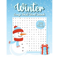 Winter Word Search, 1000 Words, Word Find Puzzle Book: Winter Activity Book for Adults, Large Print