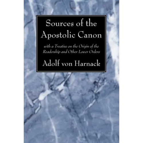 Sources of the Apostolic Canon