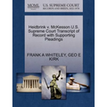 Heidbrink V. McKesson U.S. Supreme Court Transcript of Record with Supporting Pleadings