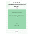 Moses Maimonides, Dux Neutrorum Vel Dubiorum, Pars II