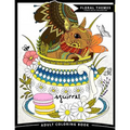 Squirrel Adult Coloring Books: Exquisite Design for Anito-Stress (Squirrel and Animals Friend in the Garden Flowers)