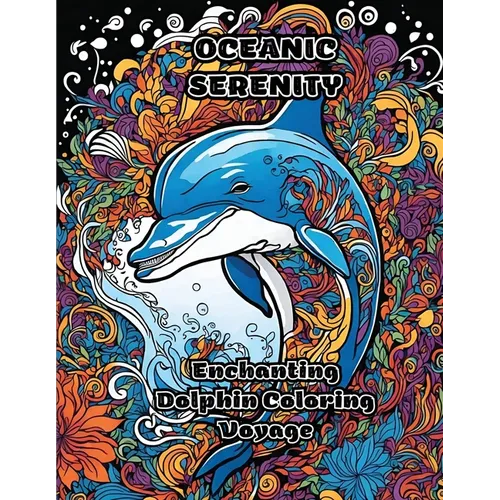 Oceanic Serenity: Enchanting Dolphin Coloring Voyage