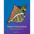 Tween Coloring Book: Ocean Designs Vol 1: Colouring Book for Teenagers, Young Adults, Boys, Girls, Ages 9-12, 13-16, Cute Arts & Craft Gift, Detailed