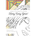 Weekly Coloring Planner- Coloring Books for Adults: Kinky Curly Girls!