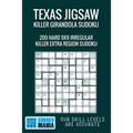 Texas Jigsaw Killer Girandola Sudoku: 200 Hard 9x9 Irregular Killer Extra Region Sudoku