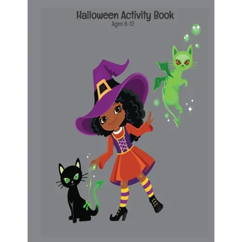 Halloween Activity Book Ages 8-12: Connect The Dots - Spot The Difference - Mazes - Word Search Puzzles - Dot to Dot - Word Search for Kids - Kids Act