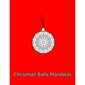 Christmas Balls mandalas: Coloring book. Christmas Ornaments for kids, adults and beginners (8.5" x 11",50 Sheets/102 Pages)