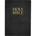 Kjver Holy Bible, Large Print, Black Genuine Leather, Thumb Index: (King James Version Easy Read, Red Letter, Premium Cowhide)