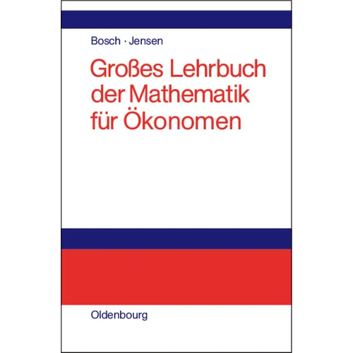 Großes Lehrbuch Der Mathematik Für Ökonomen