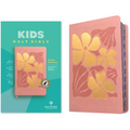 NLT Kids Bible, Thinline Reference Edition (Leatherlike, Tropical Flowers Dusty Pink, Indexed, Red Letter)