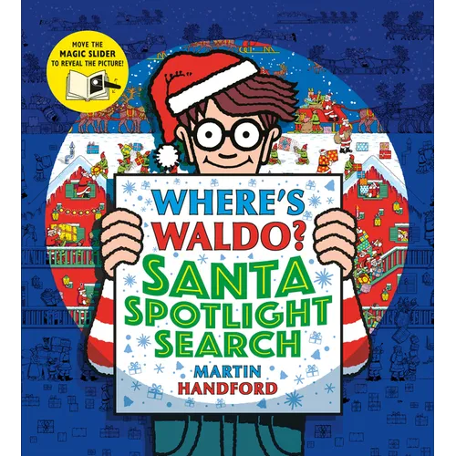 Where's Waldo? Santa Spotlight Search: (A Christmas Hidden Object Search-And-Find Puzzle Book with a Magic Flashlight to Reveal the Picture - A Perfec