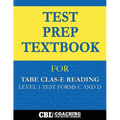 Test Prep Textbook for TABE CLAS-E Reading Level 1 Test-Forms C and D