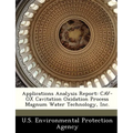 Applications Analysis Report: Cav-Ox Cavitation Oxidation Process Magnum Water Technology, Inc.