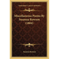Miscellaneous Poems By Susanna Rowson (1804)