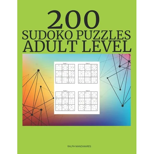 200 Sudoko Puzzles: Adult Level