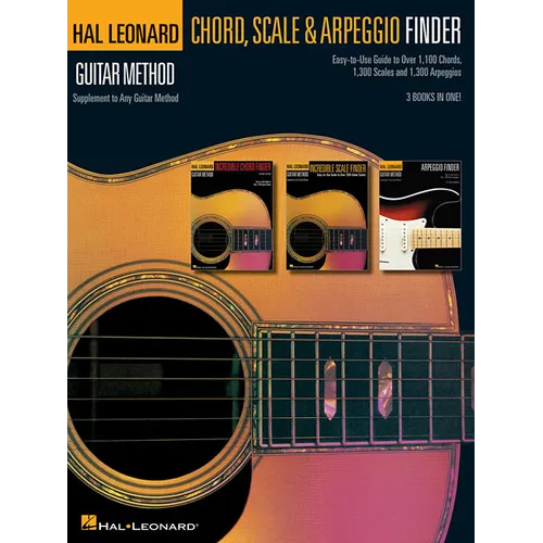 Guitar Chord Scale and Arpeggio Finder Hal Leonard Guitar Method Easy Guide to Over 1 100 Chords 1 300 Scales and 1 300 Arpeggios Complete Guitar Refe