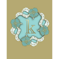 K: 100 Pages 8.5" X 11" Monogram Notebook College Ruled Line Paper