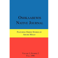 Oshkaabewis Native Journal (Vol. 3, No. 2)