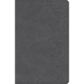 CSB Thinline Bible, Charcoal Leathertouch