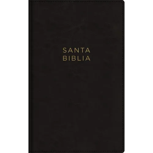 Nbla, Santa Biblia, Ultrafina, Letra Grande, Leathersoft, Negro, Palabras de Jesús En Rojo, Con Cierre