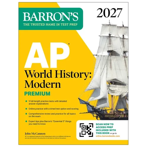 AP World History: Modern Premium, 2027: Prep Book with 5 Practice Tests + Comprehensive Review + Online Practice