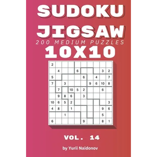 Sudoku Jigsaw: 200 Medium Puzzles 10x10 vol. 14