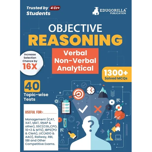 Reasoning: Verbal, Non Verbal & Analytical Book 2023 (English Edition) - 40 Topic-wise Solved Tests (1300 Solved Questions) with Free Access to Online