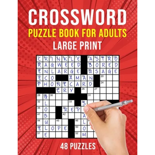 Crossword Puzzle Books for Adults Large Print: 48 Cross Word Puzzles for Adults or Seniors (US Version)