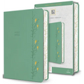 KJV Holy Bible, Large Print Medium Format, Green with Birds Faux Leather W/ Ribbon Marker, Red Letter