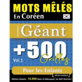 Mots Mêlés En Coréen Format Géant: 500 Grilles Pour Les Enfants - Vol.1 - Delta Classics - Édition Géante - 10.000 Mots À Débusquer, Le Défi Ultime !