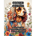 Cocker Canvas: Coloring the Floral Beauty of Cocker Spaniel