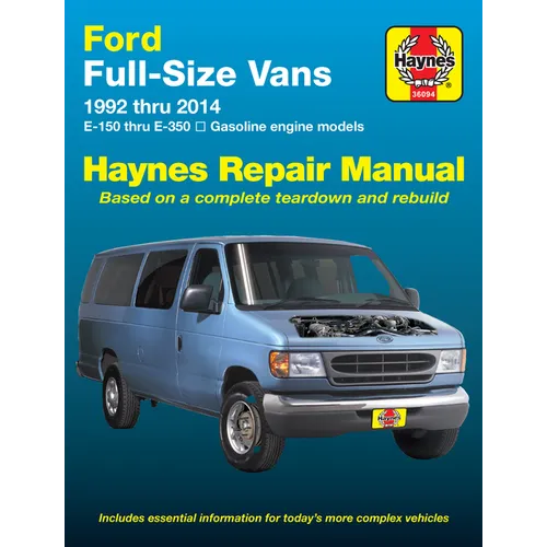 Ford E-150 Thru E-350 Full-Size Vans 1992-14