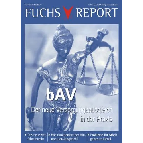 Bav - Der Neue Versorgungsausgleich