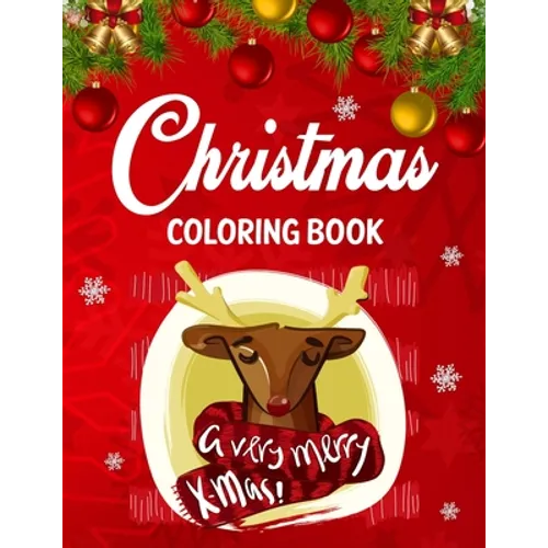 Christmas coloring book: Adult christmas coloring book for stress relief & relaxation.