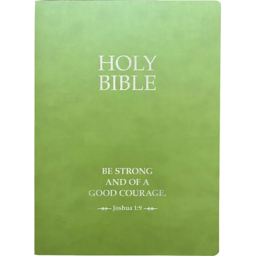 Kjver Holy Bible, Be Strong and Courageous Life Verse Edition, Large Print, Olive Ultrasoft: (King James Version Easy Read, Red Letter, Green, Joshua