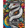 Slithering Sketches: Creative Doodle Coloring Adventure with Snakes