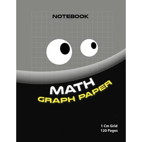 Math graph paper ( Black edition ): 1cm Grid maths book ( Color: black 120 pages )